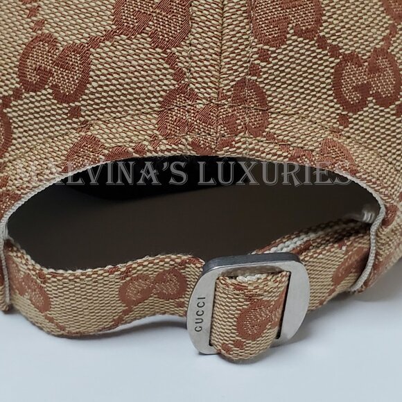 GUCCI BASEBALL CAP SF GIANTS GG SUPREME LOGO CANVAS EMBROIDERED HAT - Picture 8 of 14